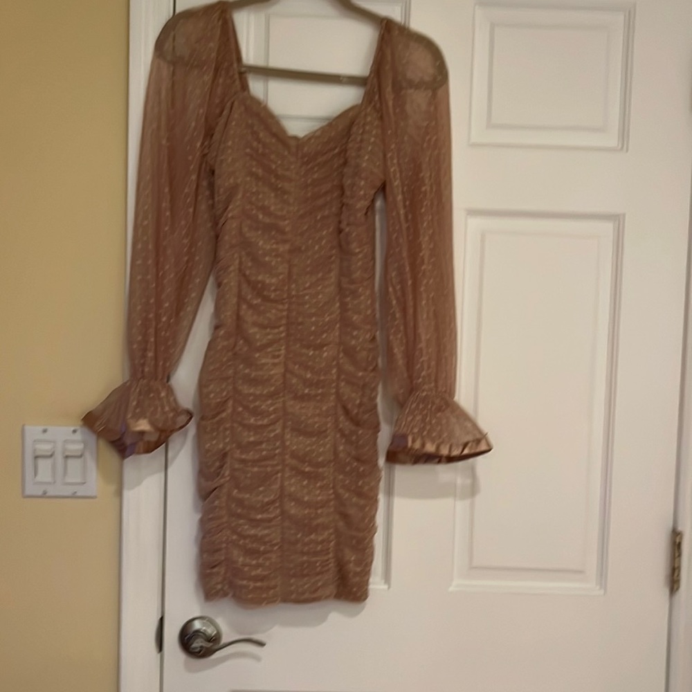 NEW love by Design Mini Dress Nude color - beautiful on with stretch.